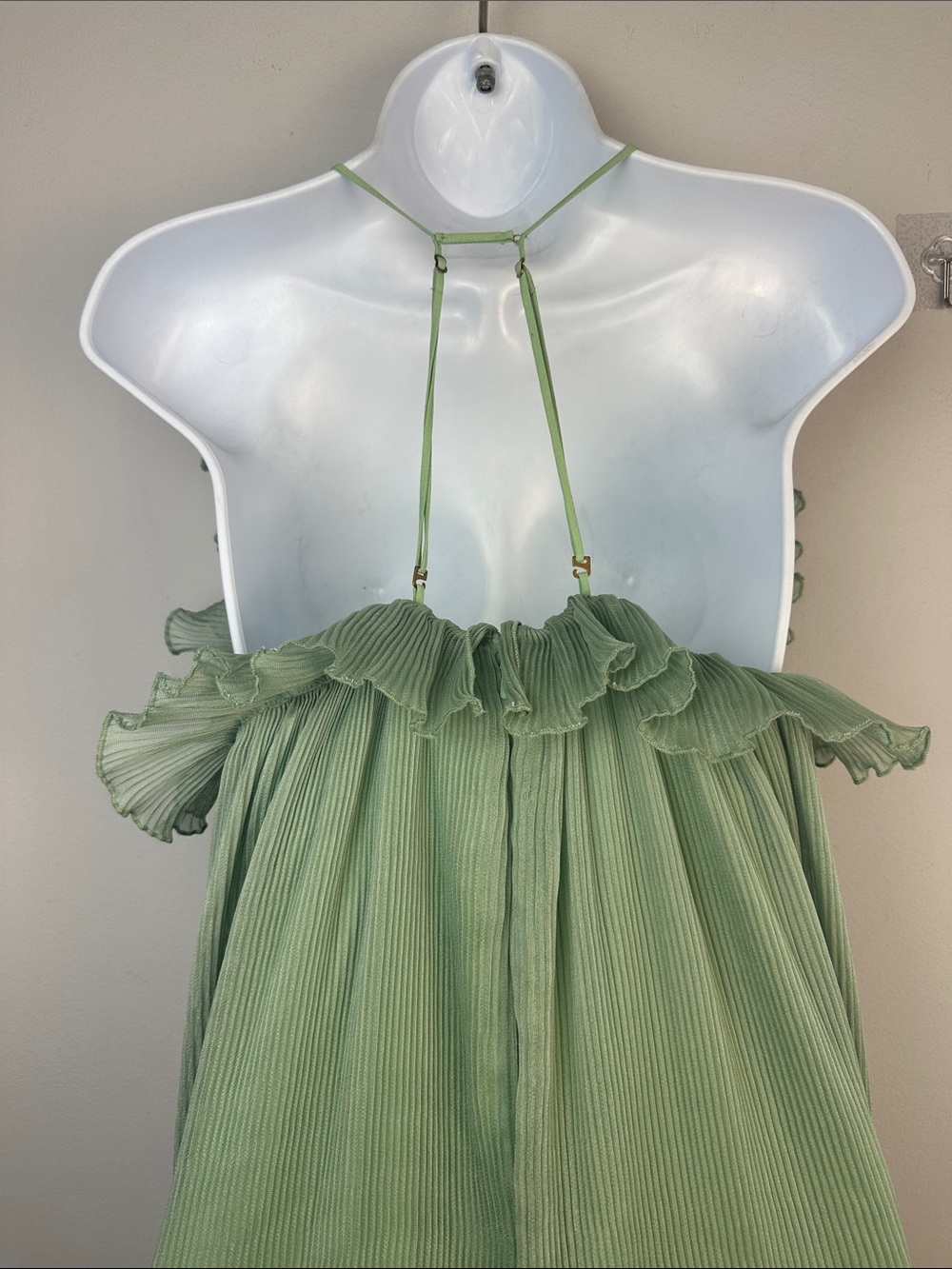 Alice McCall Ruffle Jumpsuit Green Size 4 Lightweight Romper Feminine Playsuit - Picture 7 of 16